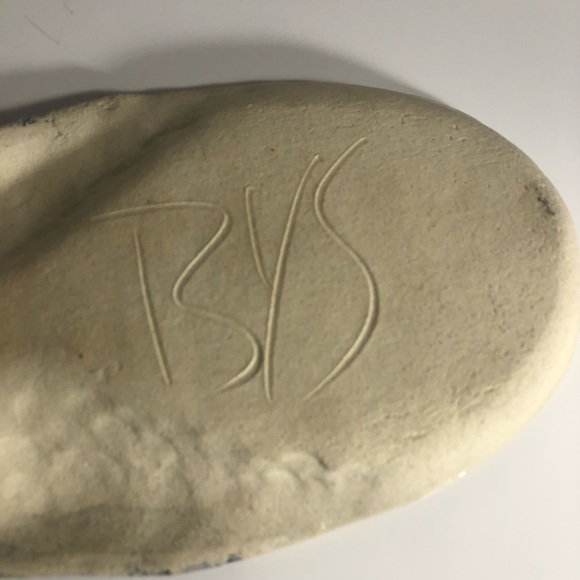 Bonnie Young Scoggins Lace Imprinted Pottery Spoon Rest - Picture 5 of 11